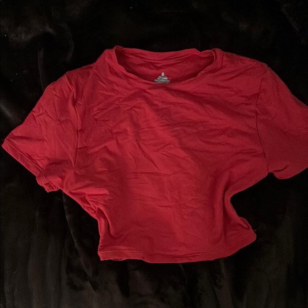Red Cropped T-Shirt